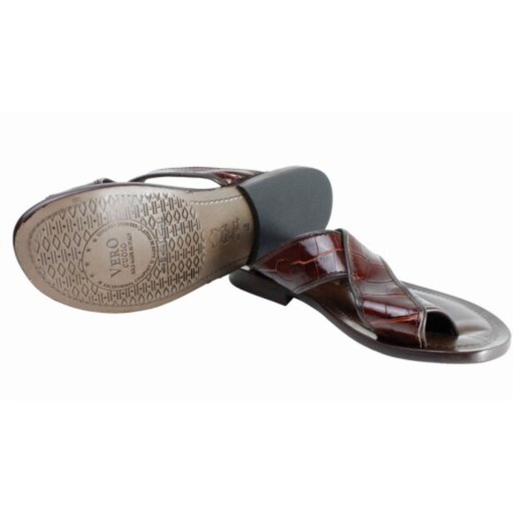 Luke Red Men’s Italian Leather Sandals Shoes main image 5